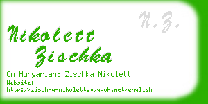nikolett zischka business card